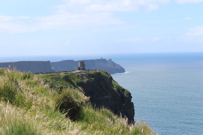 On the Cliffs looking back at O'Briens Castle